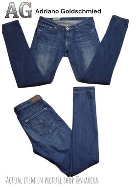 AG Adriano Goldschmied women the legging super skinny jeans Low Rise Stretch 27